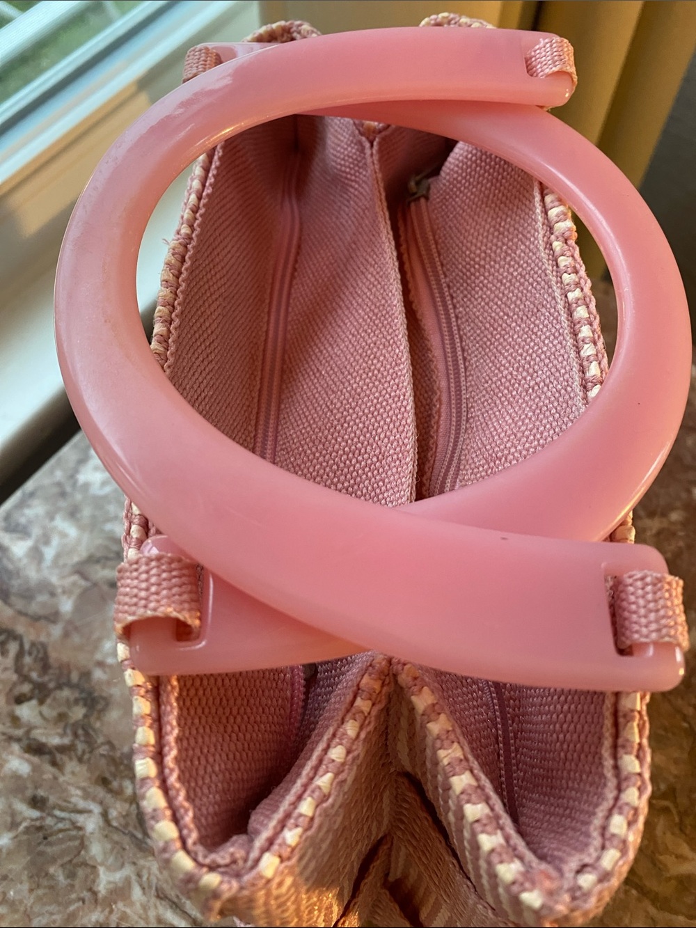 M. & G. Bertini Pink Woven Top-Handle Women’s Bag - Picture 4 of 8